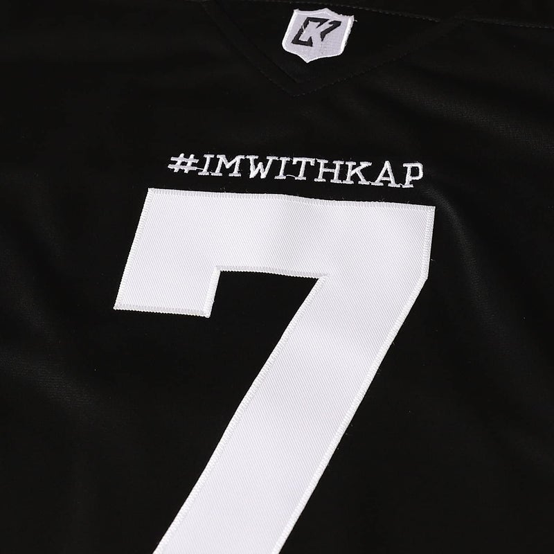 MESOSPERO ImWithKap 7 Colin Kaepernick IM with KAP All Stitched Movie Football Jersey Black S-XXXL (Black, XX-Large) - Image 4
